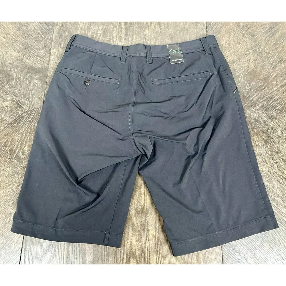 Alberto Golf Shorts Mens 34 US (50 EU) Black Master Modern Fit Performance 3XDRY - Picture 9 of 9